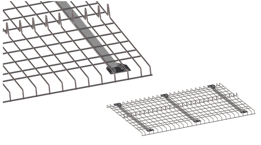 Mesh Deck Built In Upstand Centrally