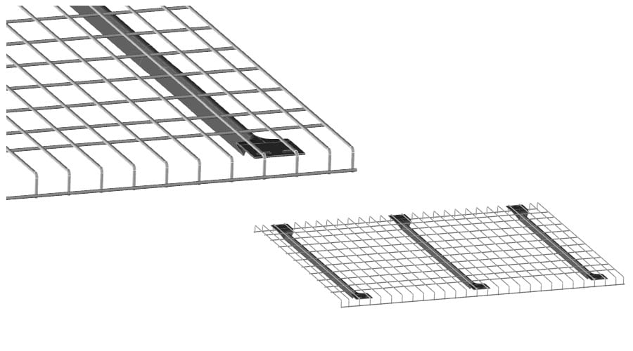 Mesh Deck with Inverted Channels