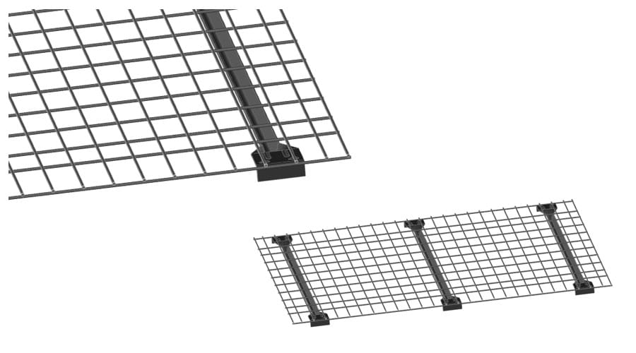 Flat Mesh with Support Channel Waterfall