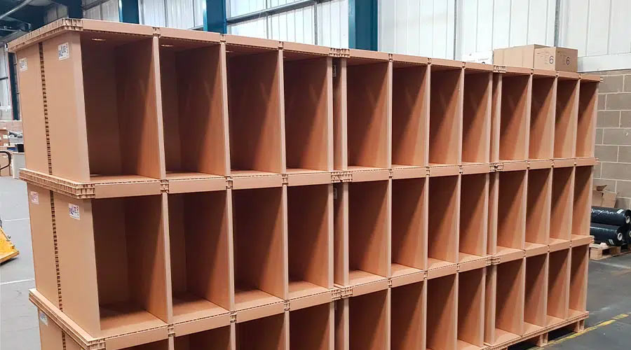 Pallite Pix recycled strong storage and shelving system