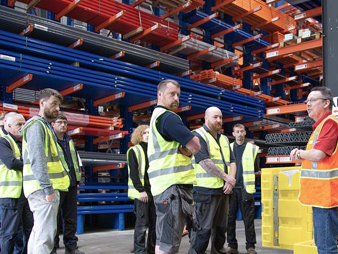 pallet racking inspection training course in action