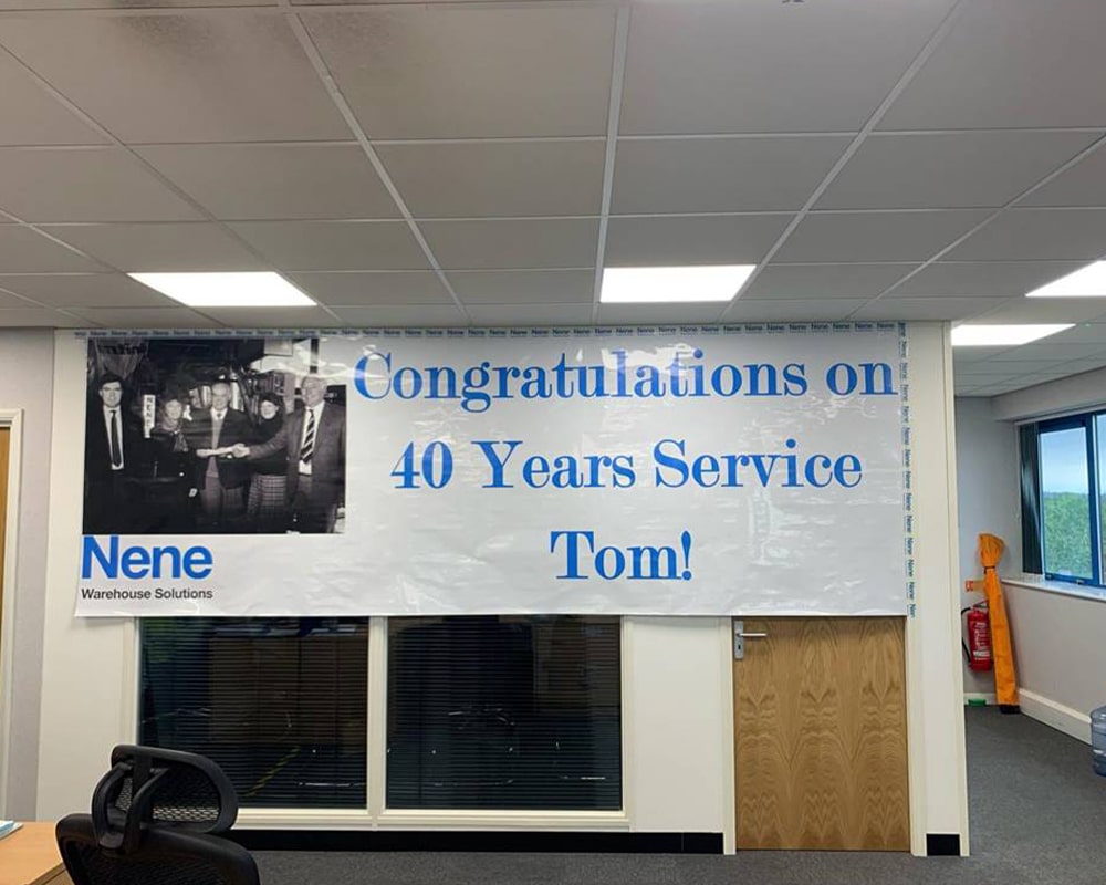Congratulations Tom Pearson on 40 years at Nene