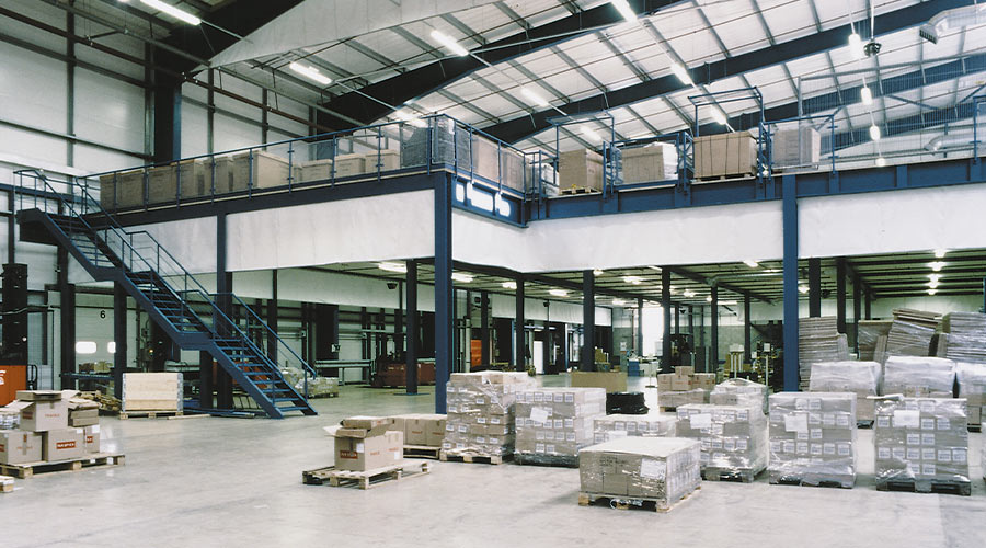 warehouse mezzanine floor to optimise space