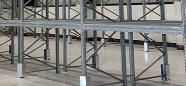 galvanised pallet racking in a warehouse