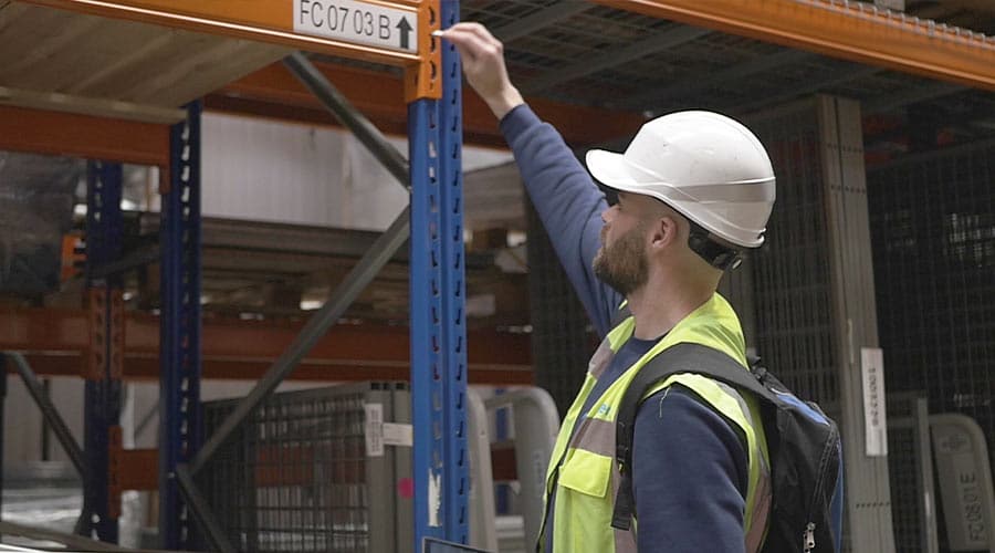 galvanised steel warehouse racking inspection