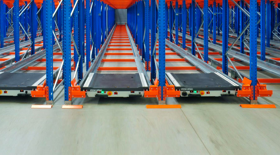 stow shuttle racking system